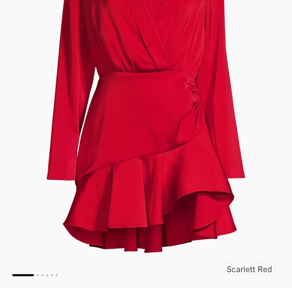 Ludovica Ruched Satin Minidress Misha - Picture 3 of 4